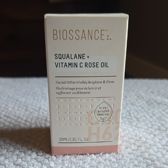 Biossance Squalane + Vitamin C Rose Oil - Cream and Pink - Picture 1 of 5